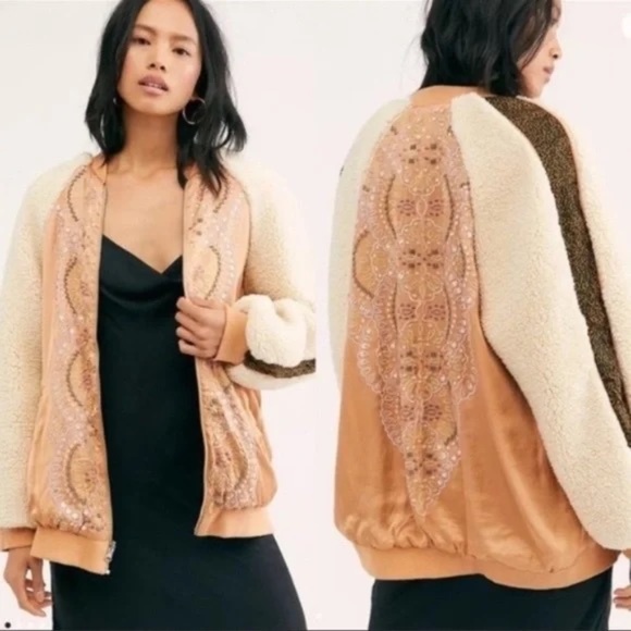 Free People Wicked Games Reversible Jacket SIZE XS - Picture 2 of 13